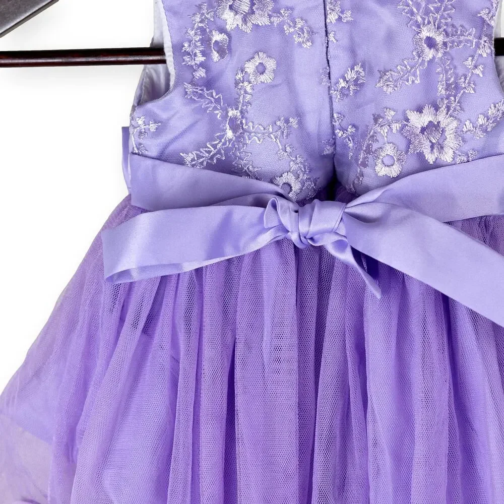 Shein Girls Purple Lavender Party Dress Sleeveless 68 (3-6 months)